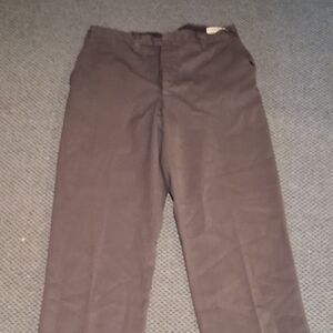 Perma-Neat Work Pants From Coca-Cola Size 32 Mens Chocoal Gray